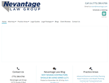 Tablet Screenshot of nevantage.com